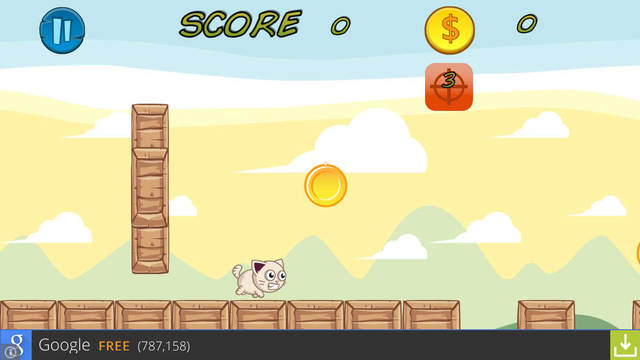 【免費遊戲App】Angry Cat - Endless runner game-APP點子