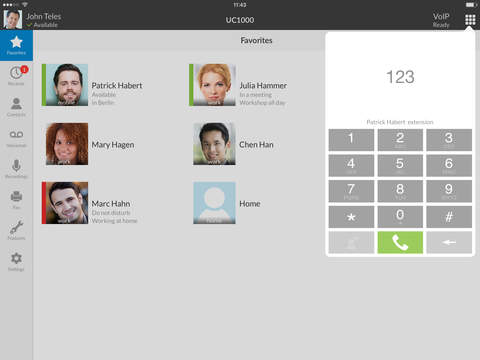 【免費商業App】UC1000 for iPad - Unified Communications Softphone-APP點子