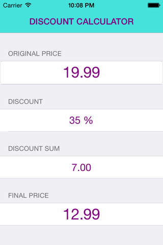 Free Discount Calculator screenshot 4