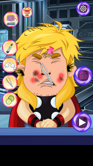 【免費遊戲App】Crazy Super Heroes Alliance Salon: Virtual Beauty Spa for Man Power-APP點子