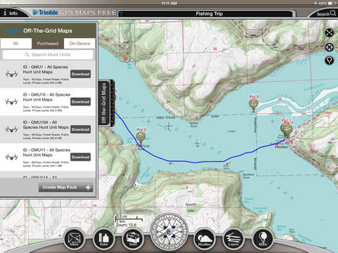Trimble GPS Maps Free (formerly Cabela's Recon Maps) screenshot 2