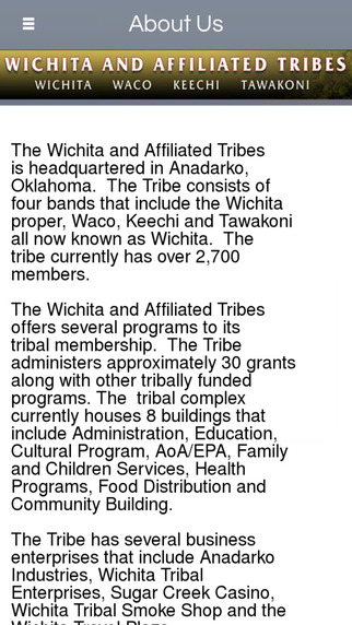 免費下載商業APP|Wichita and Affiliated Tribes - Anadarko app開箱文|APP開箱王