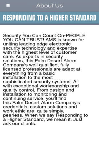 AMS Security - Palm Desert screenshot 2