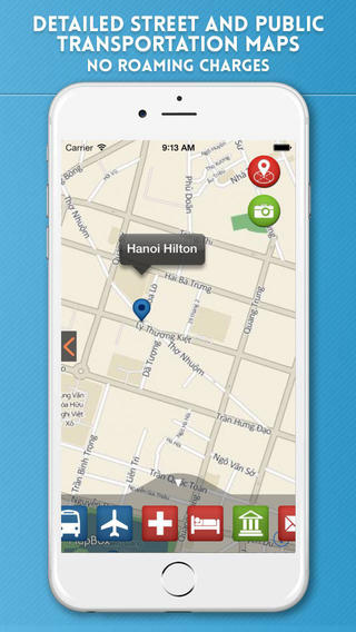 【免費旅遊App】Hanoi Travel Guide with Offline City Street Maps-APP點子