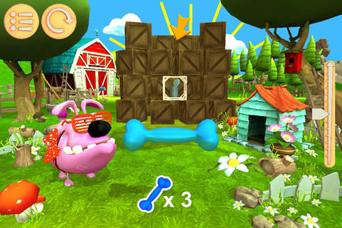 Dog Max on a Little Farm for iPhone (throw a toy and play with your best friend) screenshot 4