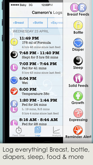 【免費生活App】iBaby Feed Timer - Breastfeeding, Nursing, Bottle Feeding & Baby development log-APP點子