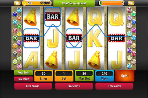 "A+" Caesar's Slots Casino World Adventure 2 screenshot 2