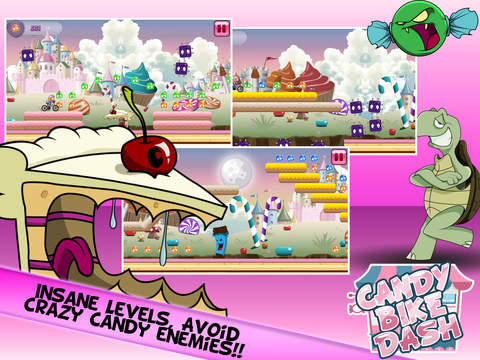 【免費遊戲App】Candy Bike Dash: Monster Blast!-APP點子