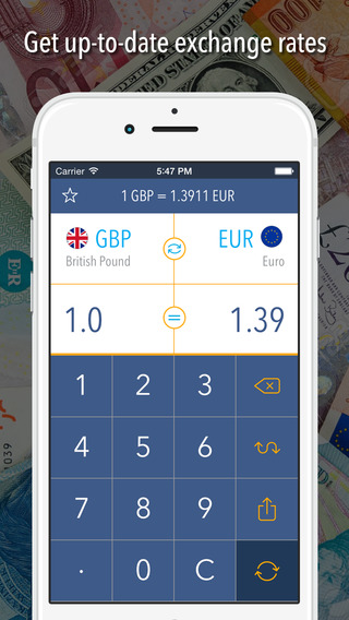 Currency Converter Free : Convert the world's major currencies with the most updated exchange rates