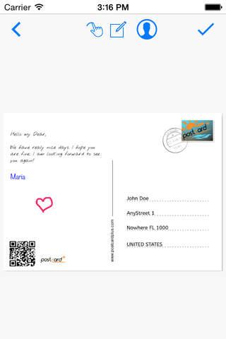 PostCard Plus - send real printed postcards with photo screenshot 4