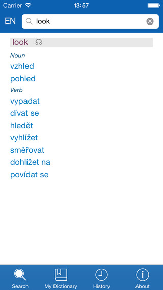 【免費教育App】Czech <> English Dictionary + Vocabulary trainer-APP點子