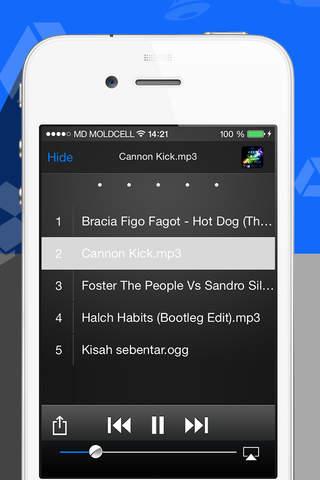 Music Player Cloud Manager Playlist screenshot 4