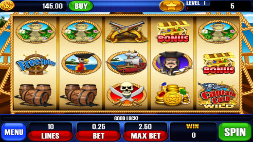 【免費遊戲App】Captain Cash Slots Free-APP點子