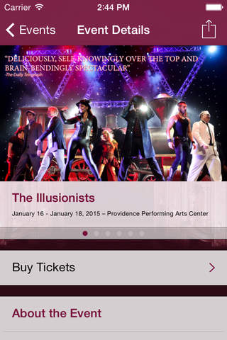 Providence Performing Arts Center screenshot 2