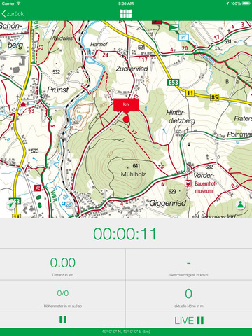 【免費交通運輸App】KOMPASS Wanderkarte mit LIVE-Tracking-APP點子