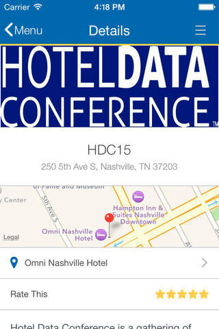 Hotel Data Conference screenshot 2
