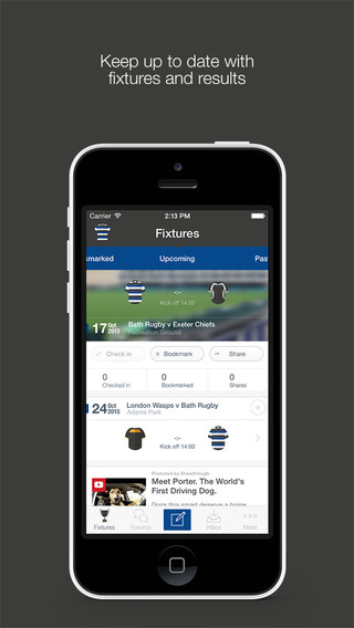 Fan App for Bath Rugby