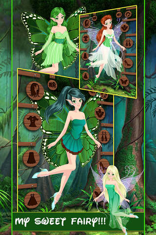 Green fairy - the forest green fairy dress up free screenshot 2