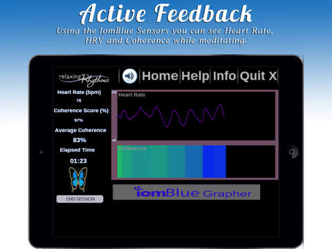 【免費健康App】Relaxing Rhythms - Guided Meditation Program Incorporating Active Feedback and Heart Rate Variability For Optimal Results-APP點子