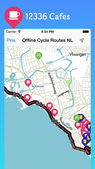 【免費健康App】Offline Cycle Routes Netherlands - Offline Maps of the Dutch Cycling Path Network including all of the national and regional routes-APP點子