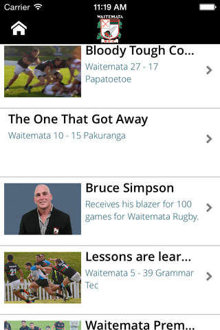 Waitemata Rugby Club App screenshot 3