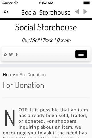 Social Storehouse - Your Social Marketplace to Buy, Sell, Trade, In Search Of (ISO), and Donate screenshot 2