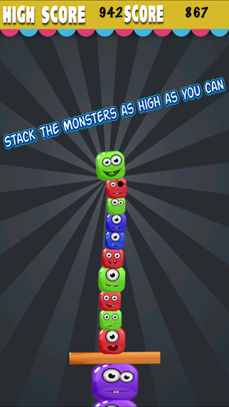 【免費遊戲App】Crazy Monster Stacker Free-APP點子