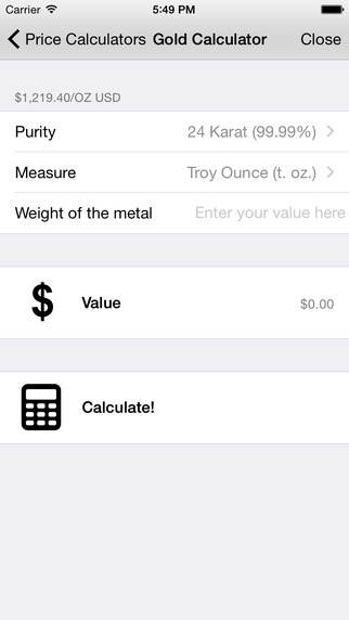 【免費書籍App】Live Prices for Gold Silver Platinum and Palladium-APP點子