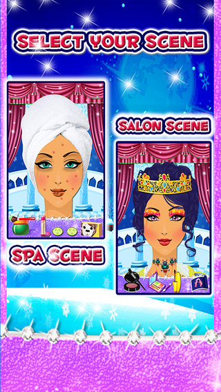 Snow queen spa salon – Princess wedding makeup and stylish dress game