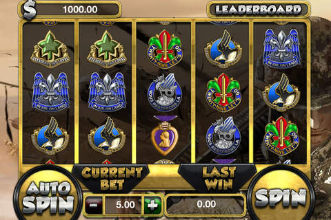 Anonymous Soldier Slots Machines - FREE Gambling World Series Tournament screenshot 2