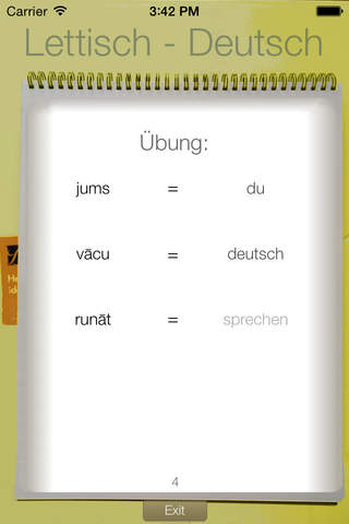 Vocabulary Trainer: German - Latvian screenshot 2