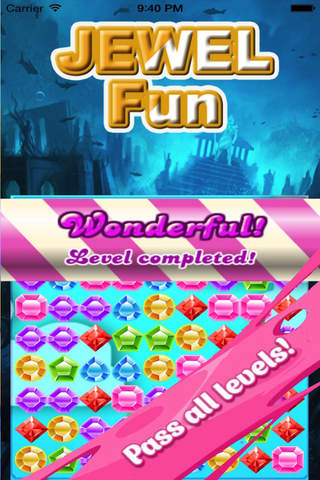 Jewel Fun World Deluxe - Pop and Smash the Matching Jewels for Adults and Kids screenshot 4
