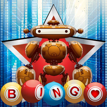 Robot Bingo Boom - Free to Play Robot Bingo Battle and Win Big Robot Bingo Blitz Bonus! LOGO-APP點子