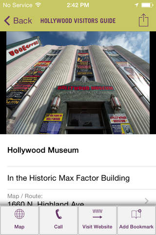Hollywood Visitors Guide screenshot 3