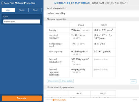 【免費教育App】Wolfram Mechanics of Materials Course Assistant-APP點子