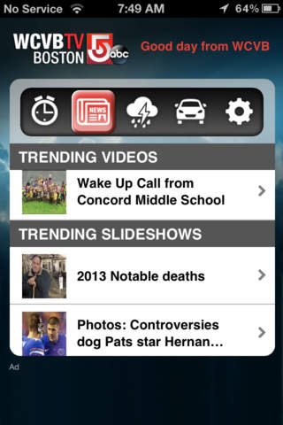 Alarm Clock WCVB NewsCenter 5 Boston screenshot 2