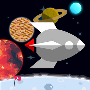 FLAT3~galaxy~【space travel and collect rockets】 LOGO-APP點子