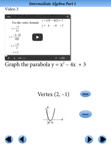 Intermediate Algebra Final Exam Review Part 1 screenshot 2
