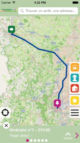 【免費旅遊App】Auvergne Mobilité itinéraire transports-APP點子