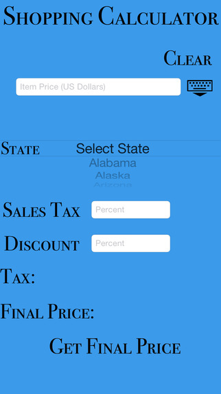 Shopping Easy Calculator - Sales Tax and Discount