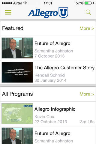 AllegroU HD screenshot 2
