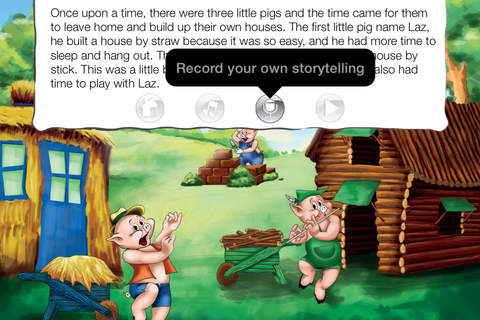 Play book: Three Little Pigs - FREE for iPhone screenshot 2