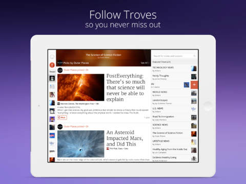 【免費個人化App】Trove: For News Junkies-APP點子