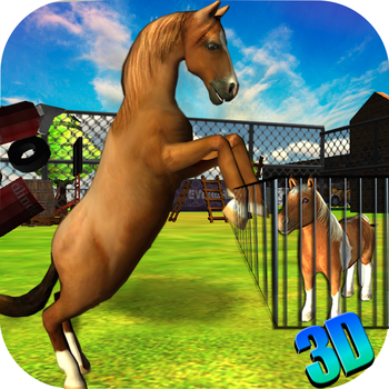 Wild Horse Fury 3D - Real Crazy Animal Rampage Game to Ride & Destroy the City LOGO-APP點子