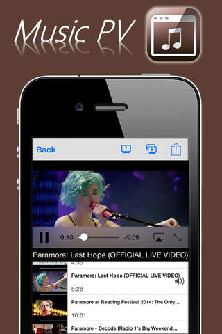 Music PV - Free Video player for YouTube. Play repeat or shuffle and background. screenshot 4