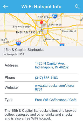 Indianapolis Free Wi-Fi Hotspots screenshot 3