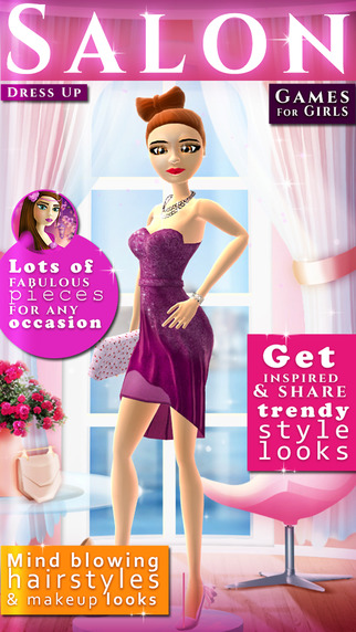 【免費生活App】Dress Up Salon Game For Girls: Fashion and Beauty Makeover Studio for Top Models-APP點子