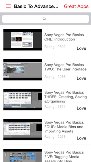 Videos Training For Sony Vegas Pro