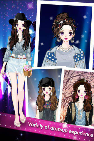 Fashion Star Girl - dress up game for girls screenshot 2