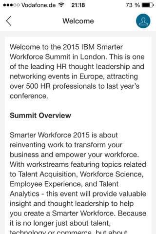 IBM Smarter Workforce London screenshot 2